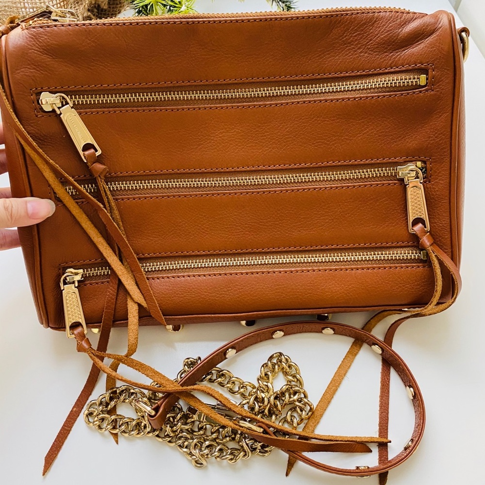 Rebecca Minkoff 5 Zip MAC in Almond